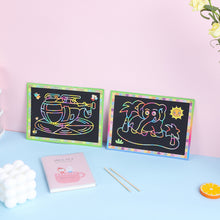 Load image into Gallery viewer, Magic Scratch Art Doodle Pad Sand Painting Cards Early Educational Learning Creative Drawing Toys for Children
