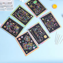 Load image into Gallery viewer, Magic Scratch Art Doodle Pad Sand Painting Cards Early Educational Learning Creative Drawing Toys for Children
