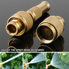 Load image into Gallery viewer, 2Pcs Car High Pressure Water Spray Gun Spray Nozzle Washing Machine Nozzle with Quick-connect Connector 3/4" or 1/2" Metal Brass Garden Hose Pipe
