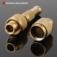Load image into Gallery viewer, 2Pcs Car High Pressure Water Spray Gun Spray Nozzle Washing Machine Nozzle with Quick-connect Connector 3/4" or 1/2" Metal Brass Garden Hose Pipe
