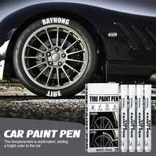 Load image into Gallery viewer, 4Pcs White Car Tire Paint Marker Pen Waterproof Marker Paint Cleaner Auto Rubber Tyre Paint Pen Metal Permanent For Car Grooming
