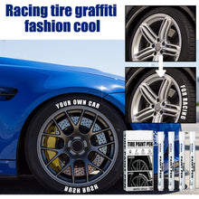 Load image into Gallery viewer, 4Pcs White Car Tire Paint Marker Pen Waterproof Marker Paint Cleaner Auto Rubber Tyre Paint Pen Metal Permanent For Car Grooming
