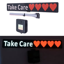 Load image into Gallery viewer, Car Windshield Decal Safety Signs Auto Safety Decoration Accessories Rear Window Trim LED Light Window Stricker Battery Powered

