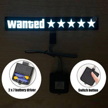 Load image into Gallery viewer, Car Windshield Decal Safety Signs Auto Safety Decoration Accessories Rear Window Trim LED Light Window Stricker Battery Powered
