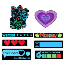Load image into Gallery viewer, Car Windshield Decal Safety Signs Auto Safety Decoration Accessories Rear Window Trim LED Light Window Stricker Battery Powered

