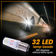 Load image into Gallery viewer, 1157 Motorcycle Tail Light Turn Signal 2835 32smd Bay15d Brake Dual Contact Strobe Car Lighting Accessories
