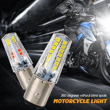 Load image into Gallery viewer, 1157 Motorcycle Tail Light Turn Signal 2835 32smd Bay15d Brake Dual Contact Strobe Car Lighting Accessories
