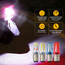 Load image into Gallery viewer, 1157 Motorcycle Tail Light Turn Signal 2835 32smd Bay15d Brake Dual Contact Strobe Car Lighting Accessories
