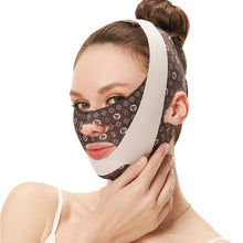 Load image into Gallery viewer, Soft Breathable Face-lift Bandage Skin-friendly Comfortable Highly Elastic V-face Bandage Chin Cheek Lift Up Belt Facial Care Tool
