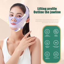 Load image into Gallery viewer, Soft Breathable Face-lift Bandage Skin-friendly Comfortable Highly Elastic V-face Bandage Chin Cheek Lift Up Belt Facial Care Tool
