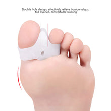 Load image into Gallery viewer, Silicone Double Ring Thumb Valgus Corrector Soft Comfortable Toe Splitter Relieve Thumb Valgus Toe Overlap Foot Care Health Care
