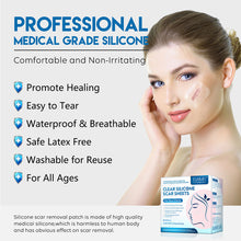 Load image into Gallery viewer, Transparent Colorless Invisible Scar Tape Self Adhesive Waterproof Breathable Ultra-thin Reusable Scar Patch Skin Care
