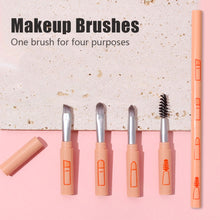 Load image into Gallery viewer, 4 in 1 Eye Makeup Brush Mini Portable Makeup Brushes Set Eye Shadow Brush Eyeliner Brush Eye Makeup Tools
