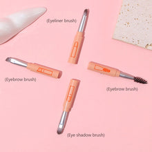 Load image into Gallery viewer, 4 in 1 Eye Makeup Brush Mini Portable Makeup Brushes Set Eye Shadow Brush Eyeliner Brush Eye Makeup Tools
