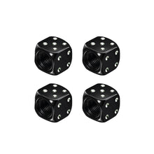 Load image into Gallery viewer, 4Pcs Aluminum Car Dice Wheel Stem Tyre Tire Wheel Stem Air Valve Dust Cap Cover for Truck Motocycle Bike
