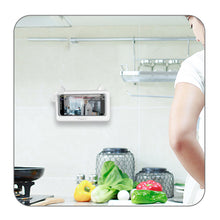 Load image into Gallery viewer, Bathroom Toilet Mobile Phone Holder Box Wall Mounted Bracket 6 Inch Phone Storage Case Waterproof Shower Watching Holder
