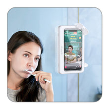 Load image into Gallery viewer, Bathroom Toilet Mobile Phone Holder Box Wall Mounted Bracket 6 Inch Phone Storage Case Waterproof Shower Watching Holder
