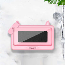 Load image into Gallery viewer, Bathroom Toilet Mobile Phone Holder Box Wall Mounted Bracket 6 Inch Phone Storage Case Waterproof Shower Watching Holder
