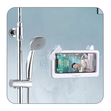 Load image into Gallery viewer, Bathroom Toilet Mobile Phone Holder Box Wall Mounted Bracket 6 Inch Phone Storage Case Waterproof Shower Watching Holder
