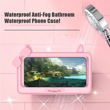 Load image into Gallery viewer, Bathroom Toilet Mobile Phone Holder Box Wall Mounted Bracket 6 Inch Phone Storage Case Waterproof Shower Watching Holder

