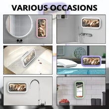 Load image into Gallery viewer, 360 Rotation Waterproof Shower Sealing Mobile Phone Box Holder Touch Screen Bathroom Phone Shell Wall Storage Cover For Kitchen
