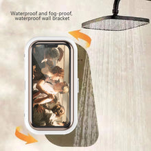 Load image into Gallery viewer, 360 Rotation Waterproof Shower Sealing Mobile Phone Box Holder Touch Screen Bathroom Phone Shell Wall Storage Cover For Kitchen
