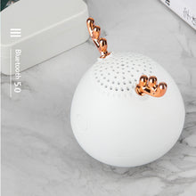 Load image into Gallery viewer, Mini Bluetooth Speaker Creative Antler Audio Portable Round Bluetooth Speaker
