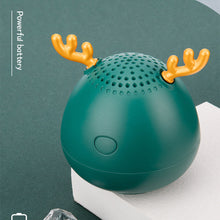 Load image into Gallery viewer, Mini Bluetooth Speaker Creative Antler Audio Portable Round Bluetooth Speaker
