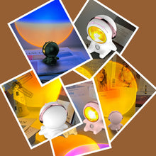 Load image into Gallery viewer, Astronaut Sunset Sunset Light Rechargeable Internet Celebrity Photo Light Bedroom Small Night Light Atmosphere Light Decorative Table Lamp

