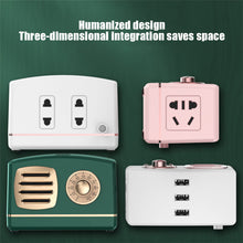 Load image into Gallery viewer, Creative Retro Socket Office Home Multi-Purpose With Led Light Belt Switch New Style Wiring Board Plug Row
