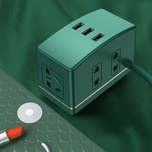 Load image into Gallery viewer, Creative Retro Socket Office Home Multi-Purpose With Led Light Belt Switch New Style Wiring Board Plug Row
