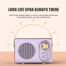Load image into Gallery viewer, Bluetooth Audio Retro Mini Portable Wireless Card Car Speaker Desktop Audio
