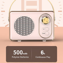 Load image into Gallery viewer, Bluetooth Audio Retro Mini Portable Wireless Card Car Speaker Desktop Audio
