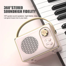 Load image into Gallery viewer, Bluetooth Audio Retro Mini Portable Wireless Card Car Speaker Desktop Audio
