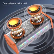 Load image into Gallery viewer, Transparent Mecha Bluetooth Speaker RGB Sound and Light Rhythm Subwoofer TWS Series Dual Speaker Smart Audio
