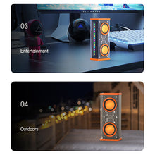 Load image into Gallery viewer, Transparent Mecha Bluetooth Speaker RGB Sound and Light Rhythm Subwoofer TWS Series Dual Speaker Smart Audio
