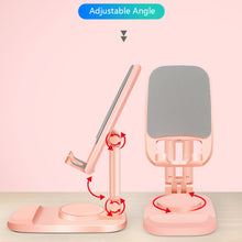 Load image into Gallery viewer, Foldable Desktop Mobile Phone Stand For iPad iPhone 13 X Smartphone Support Tablet Desk Cell Phone Portable Holder Bracket
