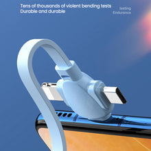Load image into Gallery viewer, 120w Triangular Telescopic Three-In-One Charging Cable Suitable For Android Huawei Apple 6a Fast Charging Data Cable
