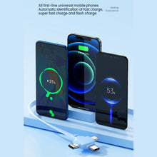 Load image into Gallery viewer, 120w Triangular Telescopic Three-In-One Charging Cable Suitable For Android Huawei Apple 6a Fast Charging Data Cable
