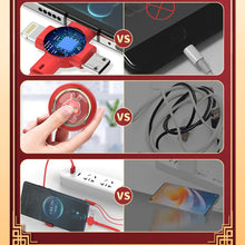 Load image into Gallery viewer, 3 in 1 Fast Charging Cable Retractable Cable For Micro Type C USB Charger
