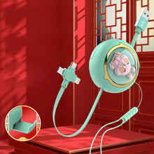 Load image into Gallery viewer, 3 in 1 Fast Charging Cable Retractable Cable For Micro Type C USB Charger

