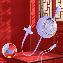 Load image into Gallery viewer, 3 in 1 Fast Charging Cable Retractable Cable For Micro Type C USB Charger
