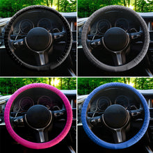 Load image into Gallery viewer, Universal Silicone 38cm Car Steering Wheel Cover Odorless Non-Slip Wear-Resistant Handle Texture Cover Washable
