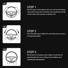 Load image into Gallery viewer, Universal Silicone 38cm Car Steering Wheel Cover Odorless Non-Slip Wear-Resistant Handle Texture Cover Washable
