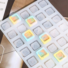 Load image into Gallery viewer, 1Pc Mini Alphabet Resin Silicone Molds Quicksand Casting Molds Epoxy Resin Shaker Mold For DIY Earrings Keychain Jewelry Making
