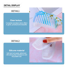 Load image into Gallery viewer, 1Pc Comb Mould Silicone Mold Resin DIY Casting Mold Jewelry Resin Mould Handcraft Epoxy Resin Mould for DIY Jewelry Mold
