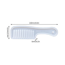Load image into Gallery viewer, 1Pc Comb Mould Silicone Mold Resin DIY Casting Mold Jewelry Resin Mould Handcraft Epoxy Resin Mould for DIY Jewelry Mold
