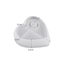 Load image into Gallery viewer, 1Pc Love Candle Holder Silicone Mold Valentine's Day Aromatherapy Candlestick Plaster Mold Candle Holder Epoxy Mold
