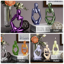Load image into Gallery viewer, 1Pc Nordic Art Abstract Thinker Statue Silicone Mold Modern European Style Resin Handmade Mold Craft Home Desktop Decor Ornaments
