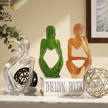 Load image into Gallery viewer, 1Pc Nordic Art Abstract Thinker Statue Silicone Mold Modern European Style Resin Handmade Mold Craft Home Desktop Decor Ornaments
